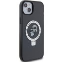 Karl Lagerfeld KLHMP15SHMRSKCK iPhone 15 / 14 / 13 6.1" czarny/black hardcase Ring Stand Karl&Choupettte MagSafe