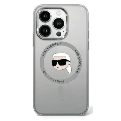 Karl Lagerfeld KLHMP16XHLSKIK iPhone16 Pro Max 6.9" czarny/black hardcase IML Metal Karl Head MagSafe