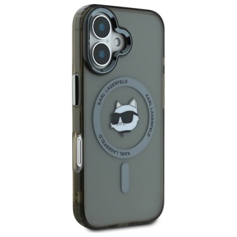 Karl Lagerfeld KLHMP16MHLSCHK iPhone Plus 6.7" czarny/black hardcase IML Metal Choupette Head MagSafe