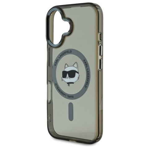 Karl Lagerfeld KLHMP16MHLSCHK iPhone Plus 6.7" czarny/black hardcase IML Metal Choupette Head MagSafe