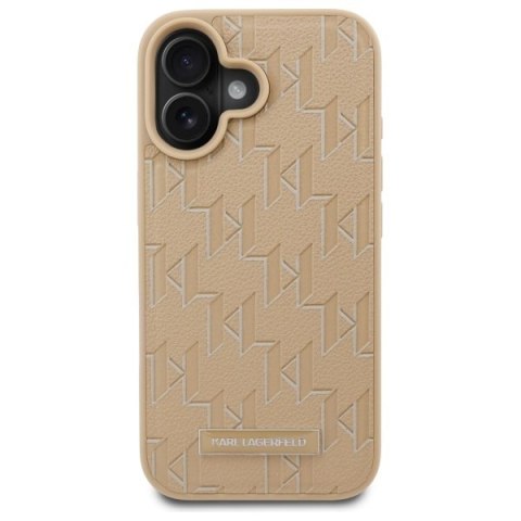 Karl Lagerfeld KLHMP16SPKHPORPE iPhone16 6.1" beżowy/beige hardcase Hot Stamp Magsafe