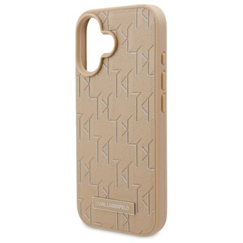Karl Lagerfeld KLHMP16SPKHPORPE iPhone16 6.1" beżowy/beige hardcase Hot Stamp Magsafe