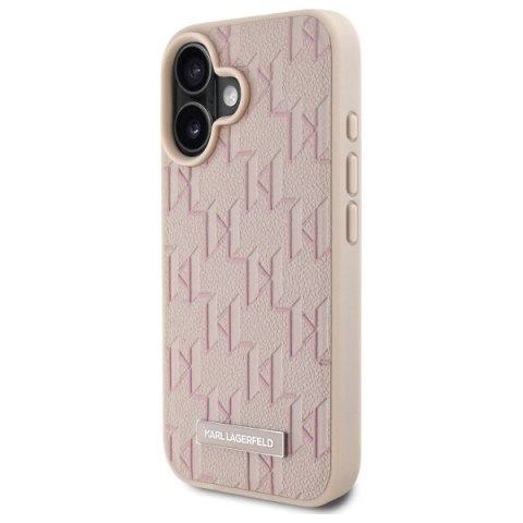 Karl Lagerfeld KLHMP16SPKHPORPP iPhone16 6.1" różowy/pink hardcase Hot Stamp Magsafe