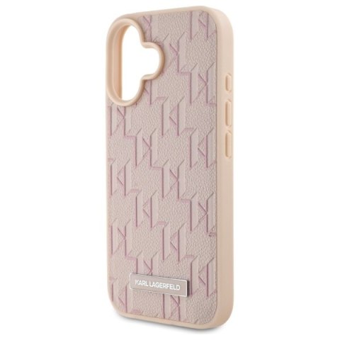 Karl Lagerfeld KLHMP16SPKHPORPP iPhone16 6.1" różowy/pink hardcase Hot Stamp Magsafe