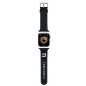 Karl Lagerfeld Pasek KLAWLSLCNK Apple Watch 42/44/45/49mm czarny/black strap 3D Rubber Choupette Head