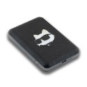 Karl Lagerfeld Powerbank indukcyjnyKLPB5FPGKSCHHK 15W 5000mAh czarny/black Choupette Head Pin MagSafe