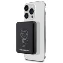 Karl Lagerfeld Powerbank indukcyjnyKLPBMKIOTTGK 5W 3000mAh czarny/black Ikonik MagSafe