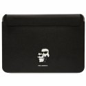 Karl Lagerfeld Sleeve KLCS16SAKCPMK 16"czarny/black Saffiano Karl&Choupette