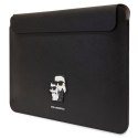 Karl Lagerfeld Sleeve KLCS16SAKCPMK 16"czarny/black Saffiano Karl&Choupette