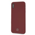 Mercedes MEHCI65SILRE iPhone Xs Max czerwony/red hardcase Silicone Line