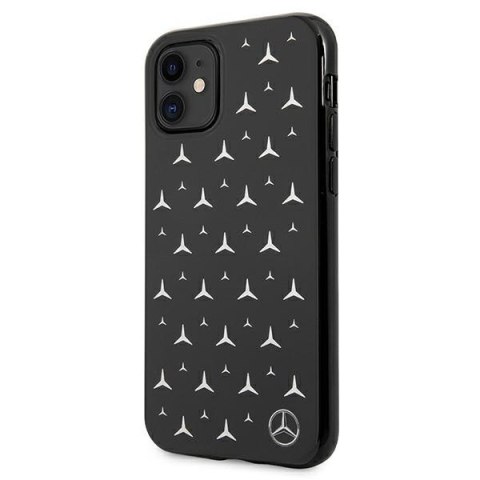 Mercedes MEHCN61ESPBK iPhone 11 / Xr6,1" czarny/black hardcase Silver Stars Pattern