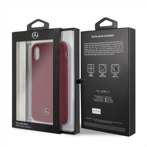 Mercedes MEHCPXSILRE iPhone X/ Xshard case czerwony/red
