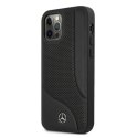 Mercedes MEHCP12LCDOBK iPhone 12 Pro Max6,7" czarny/black hardcase Leather Perforated Area