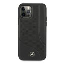 Mercedes MEHCP12LCDOBK iPhone 12 Pro Max6,7" czarny/black hardcase Leather Perforated Area