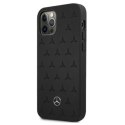 Mercedes MEHCP12LPSQBK iPhone 12 Pro Max6,7" czarny/black hardcase Leather Stars Pattern