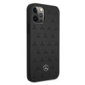 Mercedes MEHCP12LPSQBK iPhone 12 Pro Max6,7" czarny/black hardcase Leather Stars Pattern