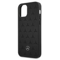 Mercedes MEHCP12LPSQBK iPhone 12 Pro Max6,7" czarny/black hardcase Leather Stars Pattern