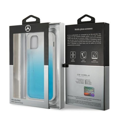 Mercedes MEHCP12MCLGBL iPhone 12/12 Pro6,1" niebieski/blue hardcase Transparent Line
