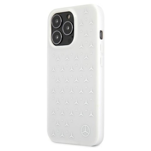 Mercedes MEHCP13XESPWH iPhone 13 ProMax 6,7" biały/white hardcase Silver Stars Pattern