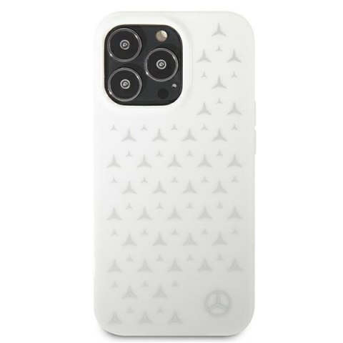 Mercedes MEHCP13XESPWH iPhone 13 ProMax 6,7" biały/white hardcase Silver Stars Pattern