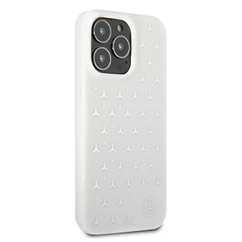 Mercedes MEHCP13XESPWH iPhone 13 ProMax 6,7" biały/white hardcase Silver Stars Pattern