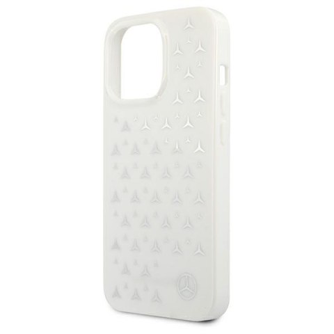Mercedes MEHCP13XESPWH iPhone 13 ProMax 6,7" biały/white hardcase Silver Stars Pattern