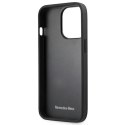 Mercedes MEHCP13LMBLBK iPhone 13 Pro /13 6,1" czarny/black hardcase Leather Meshed Metal Logo