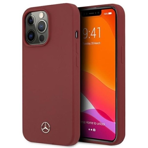 Mercedes MEHCP13LSILRE iPhone 13 Pro /13 6,1" czerwony/red hardcase Silicone Line