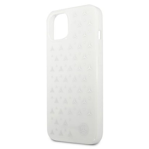 Mercedes MEHCP13MESPWH iPhone 13 / 14/ 15 6.1" biały/white hardcase Silver Stars Pattern