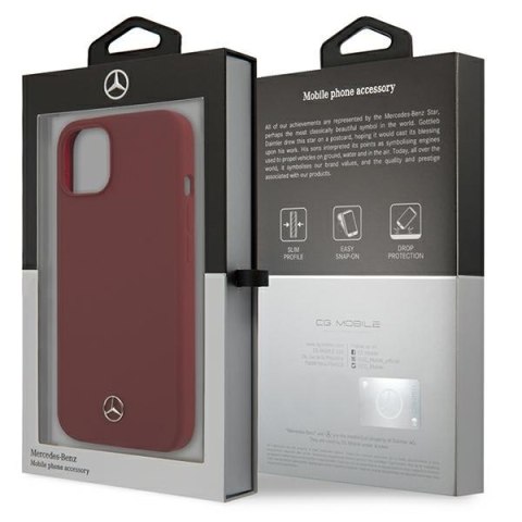 Mercedes MEHCP13SSILRE iPhone 13 mini5,4" czerwony/red hardcase Silicone Line