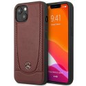 Mercedes MEHCP14MARMRE iPhone 14 Plus /15 Plus 6,7" czerwony/red hardcase Leather Urban Bengale