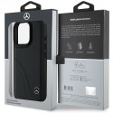 Mercedes MEHCP16L23RBCSK iPhone 16 Pro6.3" czarny/black hardcase MB Curved Stitches Leather