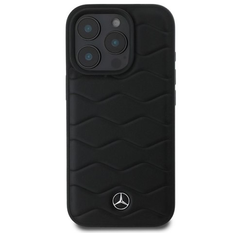 Mercedes MEHCP16L23RWRSK iPhone 16 Pro6.3" czarny/black hardcase MB Waves Leather