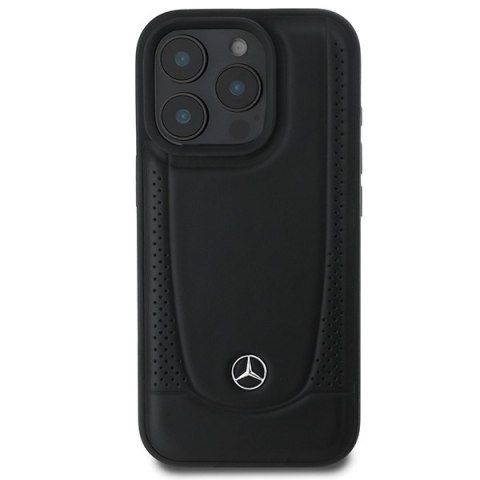 Mercedes MEHCP16LARMBK iPhone 16 Pro 6.3" czarny/black hardcase Leather Urban