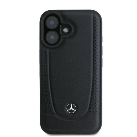 Mercedes MEHCP16MARMBK iPhone16 Plus 6.7" czarny/black hardcase Leather Urban