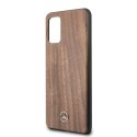 Mercedes MEHCS67VWOLB S20+ G985hard case brązowy/brown Wood Line Walnut