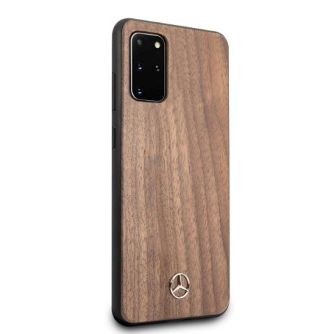 Mercedes MEHCS67VWOLB S20+ G985hard case brązowy/brown Wood Line Walnut