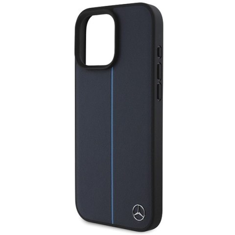 Mercedes MEHMP16X23RURBV iPhone16 Pro Max 6.9" granatowy/navy hardcase MB Blue Line Leather MagSafe