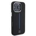 Mercedes MEHMP16X23SUMBK iPhone 16 Pro Max 6.9" czarny/black hardcase Silicone Blue Stripe MagSafe