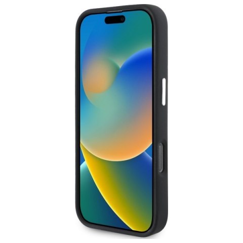 Mercedes MEHMP16L23SUMBK iPhone 16Pro 6.3" czarny/black hardcase Silicone Blue Stripe MagSafe