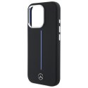 Mercedes MEHMP16L23SUMBK iPhone 16Pro 6.3" czarny/black hardcase Silicone Blue Stripe MagSafe