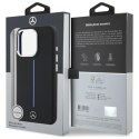 Mercedes MEHMP16L23SUMBK iPhone 16Pro 6.3" czarny/black hardcase Silicone Blue Stripe MagSafe