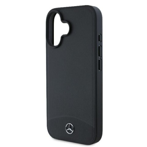 Mercedes MEHMP16S23RBARK iPhone16 6.1" czarny/black hardcase Textured And Plain Leather MagSafe