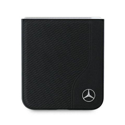 Mercedes MEHMZF623RBGVK Z Flip6 F741 / Z Flip7 FE czarny/black Leather Wood Imitation MagSafe