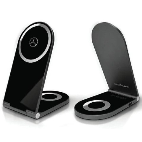 Mercedes składana ład. indukcyjna2w1 MEMFBGSLK 15W czarny/black Silver Star MagSafe