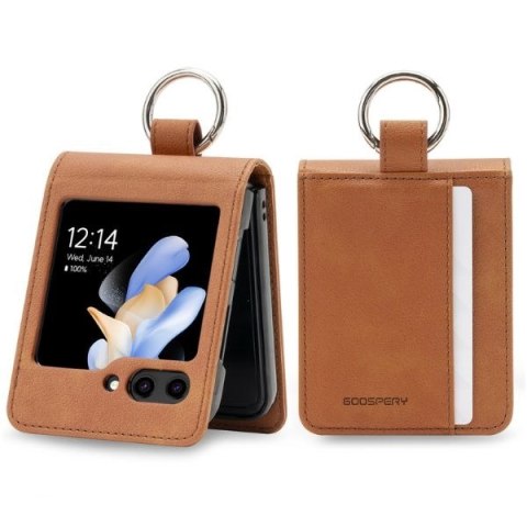 Mercury Basic Diary Sam Z Flip6 F741/Z Flip7 FE jasnobrązowy/light brown