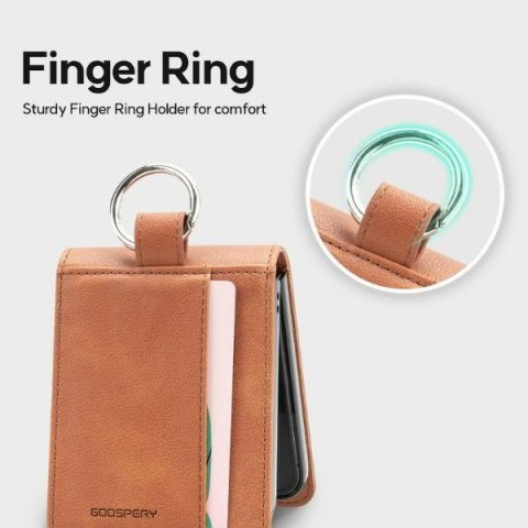 Mercury Basic Diary Sam Z Flip6 F741/Z Flip7 FE jasnobrązowy/light brown