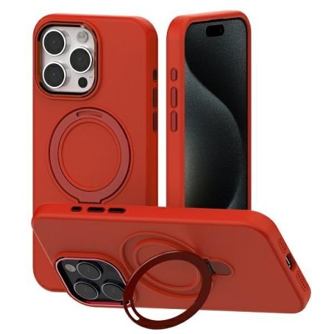 Mercury MagSafe Stand Silicone iPhone 15 6,1" czerwony /red