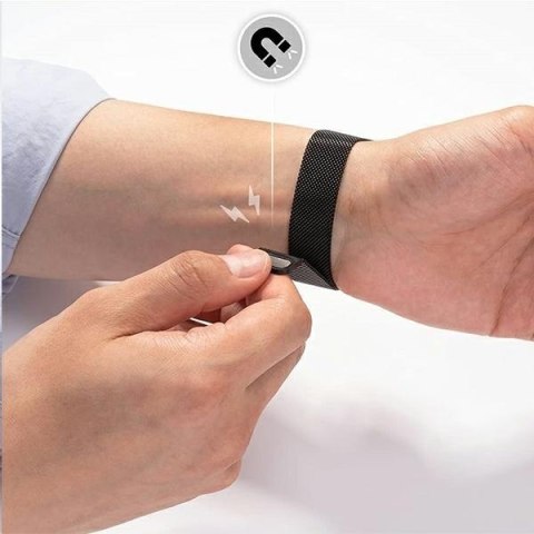 Mercury pasek Mesh Apple Watch 42/44/45mm czarny/black
