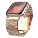 Mercury pasek Metal Apple Watch 42mm różowo złoty/rose gold